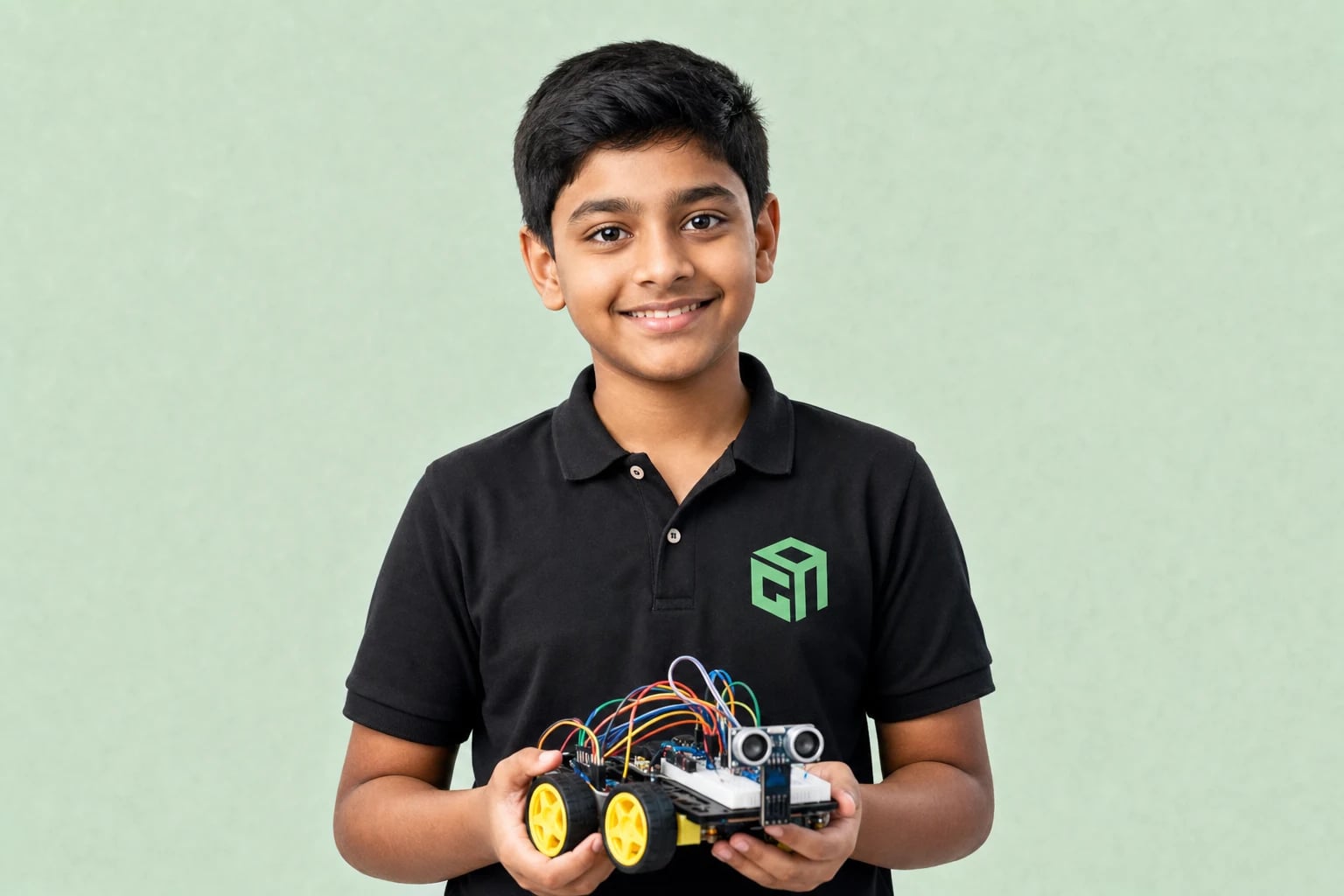 Beginner obstacle-avoiding robot project for kids robotics